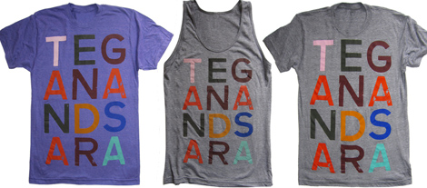 Tegan and Sara T-shirts