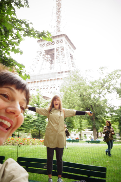 Sonia and LB at the Tour Eiffel 