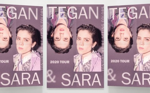 Tegan and Sara 2020 Tour Poster Banner
