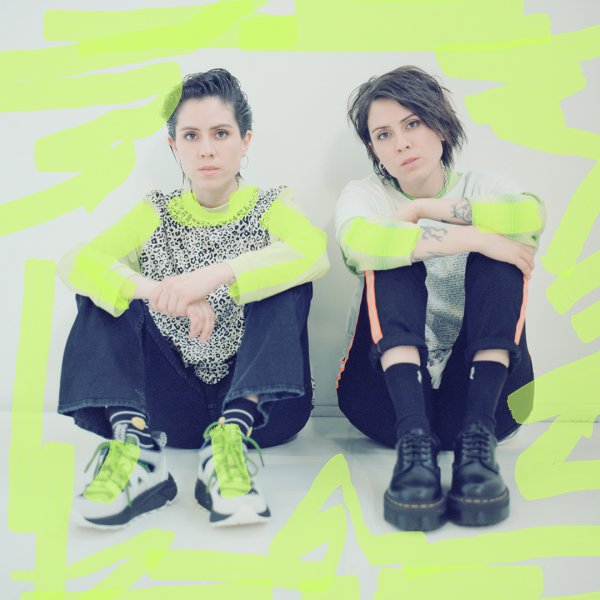 Tegan and Sara's "High School" book cover photo with no text.